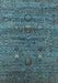 Oriental Light Blue Industrial Rug, urb2404lblu