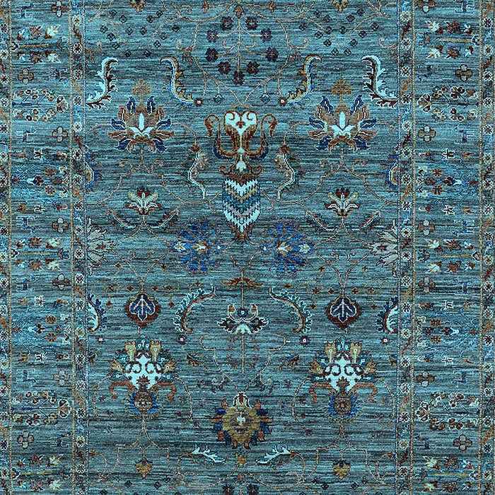Oriental Light Blue Industrial Rug, urb2404lblu