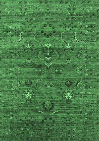 Oriental Emerald Green Industrial Rug, urb2404emgrn