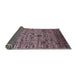 Sideview of Mid-Century Modern Maroon Purple Oriental Rug, urb2405