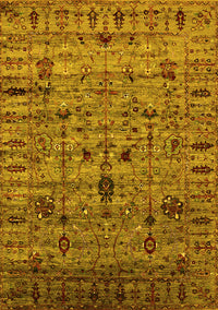 Oriental Yellow Industrial Rug, urb2405yw