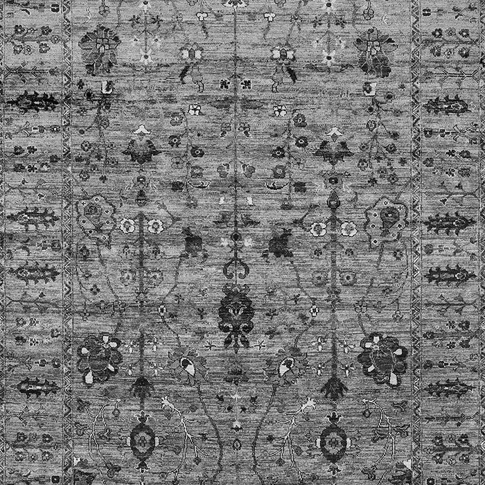 Machine Washable Oriental Gray Industrial Rug, wshurb2405gry