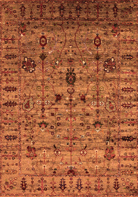 Oriental Orange Industrial Rug, urb2405org