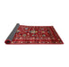 Sideview of Mid-Century Modern Copper Red Pink Oriental Rug, urb2406