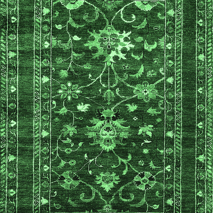 Oriental Emerald Green Industrial Rug, urb2406emgrn
