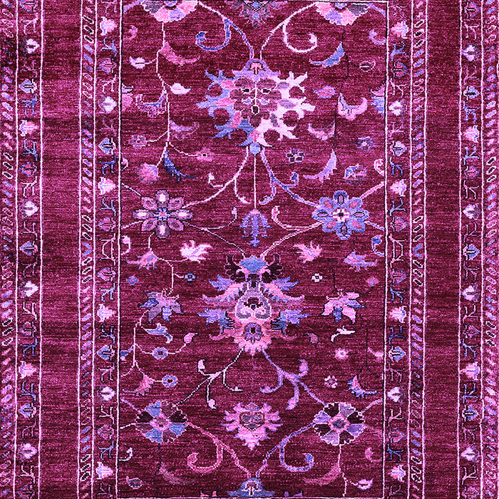 Machine Washable Oriental Purple Industrial Area Rugs, wshurb2406pur
