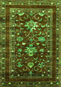 Oriental Green Industrial Rug, urb2406grn