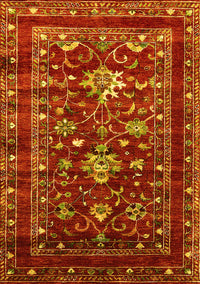 Oriental Yellow Industrial Rug, urb2406yw