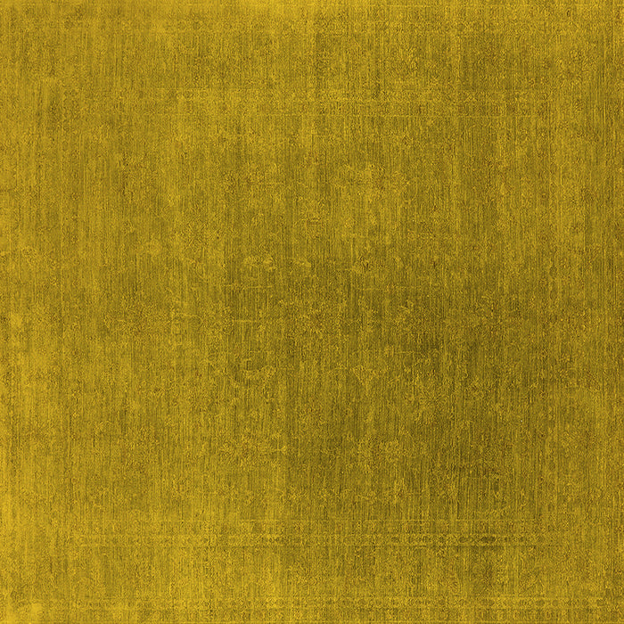Square Oriental Yellow Industrial Rug, urb2407yw