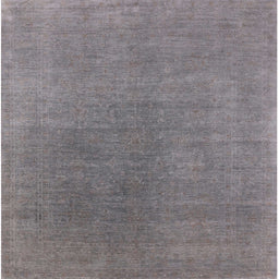 Square Mid-Century Modern Gray Oriental Rug, urb2407