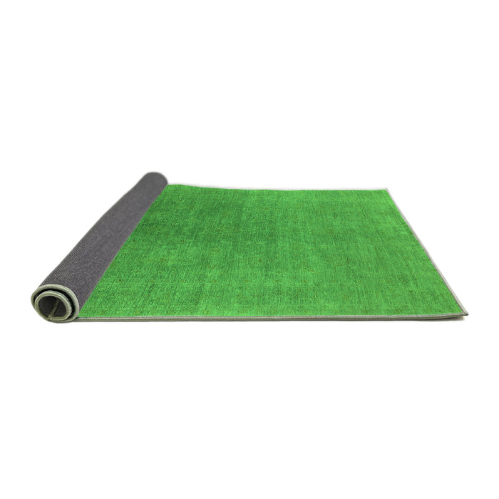 Sideview of Oriental Green Industrial Rug, urb2407grn