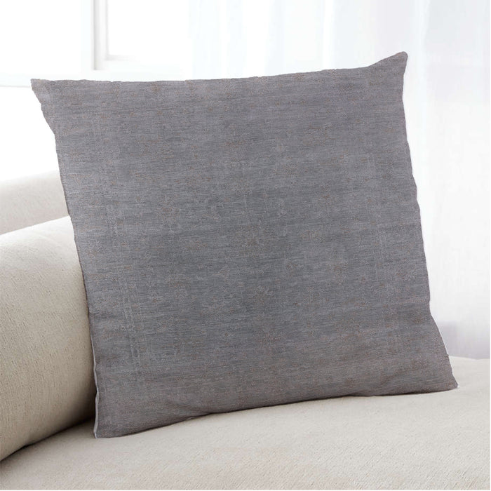 Lifestyle Image of Mid-Century Modern Urban Square Gray Throw Pillow, 18 inch by 18 inch, pwurb2407