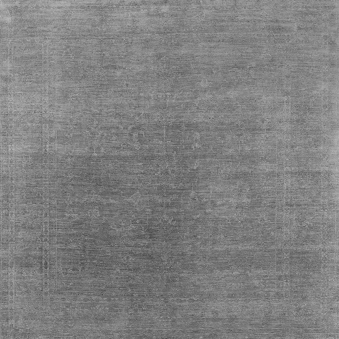 Square Oriental Gray Industrial Rug, urb2407gry