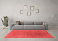 Machine Washable Oriental Red Industrial Rug, wshurb2407red