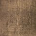 Square Oriental Brown Industrial Rug, urb2408brn