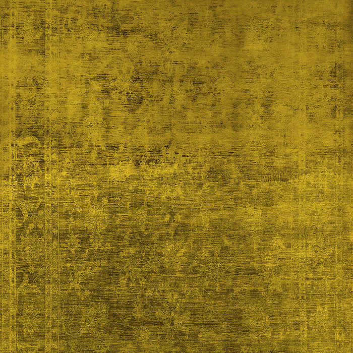 Machine Washable Oriental Yellow Industrial Rug, wshurb2408yw