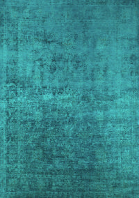 Oriental Turquoise Industrial Rug, urb2408turq