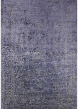 Mid-Century Modern Purple Oriental Rug, urb2408