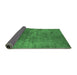 Sideview of Oriental Emerald Green Industrial Rug, urb2408emgrn