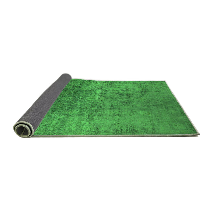 Sideview of Oriental Green Industrial Rug, urb2408grn