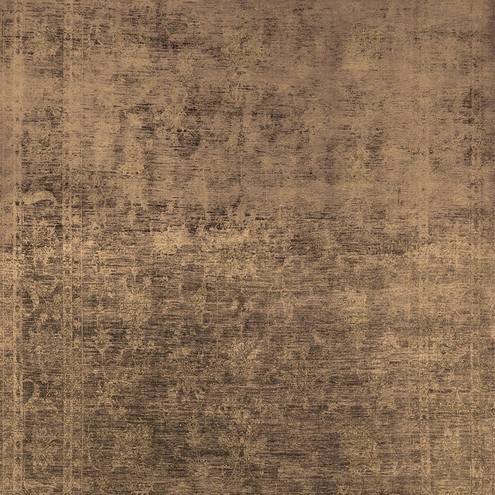 Machine Washable Oriental Brown Industrial Rug, wshurb2408brn