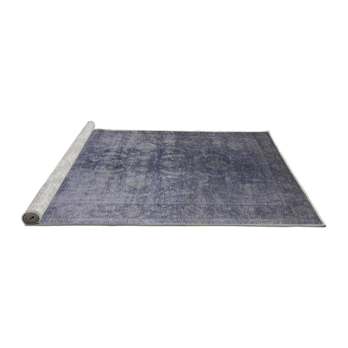 Sideview of Machine Washable Industrial Modern Grape Purple Rug, wshurb2409