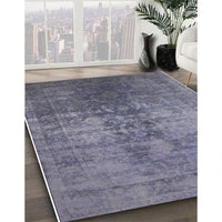 Mid-Century Modern Purple Oriental Rug, urb2409