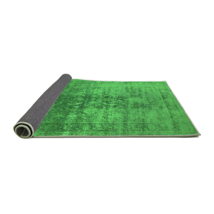 Sideview of Oriental Green Industrial Rug, urb2409grn