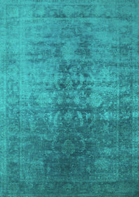 Oriental Turquoise Industrial Rug, urb2409turq