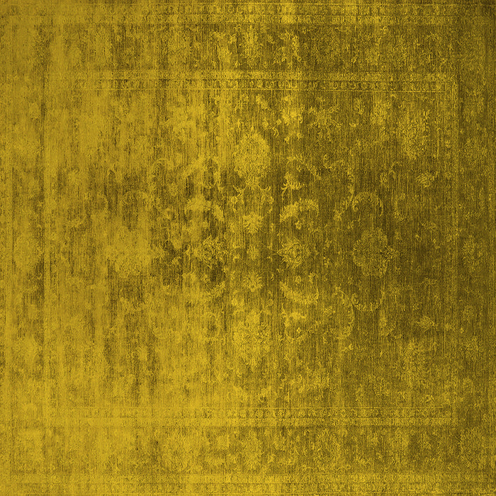 Square Oriental Yellow Industrial Rug, urb2409yw