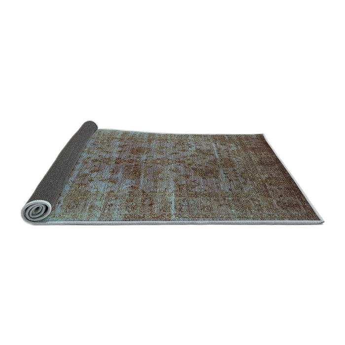 Sideview of Oriental Light Blue Industrial Rug, urb2410lblu