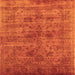 Square Oriental Orange Industrial Rug, urb2410org