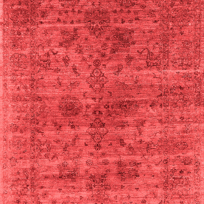 Machine Washable Oriental Red Industrial Rug, wshurb2410red