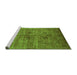 Sideview of Machine Washable Oriental Green Industrial Area Rugs, wshurb2410grn