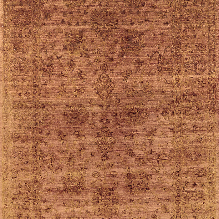Machine Washable Oriental Brown Industrial Rug, wshurb2410brn