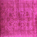 Square Oriental Pink Industrial Rug, urb2410pnk