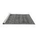 Sideview of Machine Washable Oriental Gray Industrial Rug, wshurb2411gry