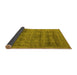 Sideview of Oriental Yellow Industrial Rug, urb2411yw