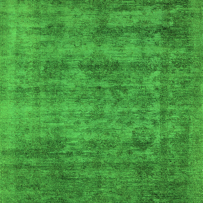 Machine Washable Oriental Green Industrial Area Rugs, wshurb2411grn