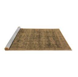 Sideview of Machine Washable Oriental Brown Industrial Rug, wshurb2411brn