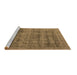 Sideview of Machine Washable Oriental Brown Industrial Rug, wshurb2411brn