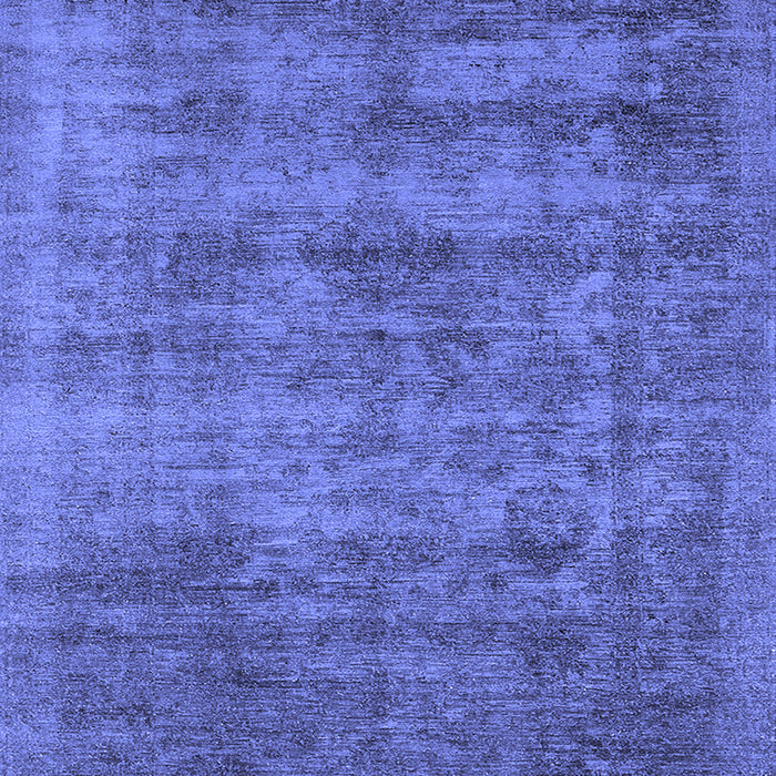 Machine Washable Oriental Blue Industrial Rug, wshurb2411blu