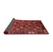 Sideview of Mid-Century Modern Red Oriental Rug, urb2412