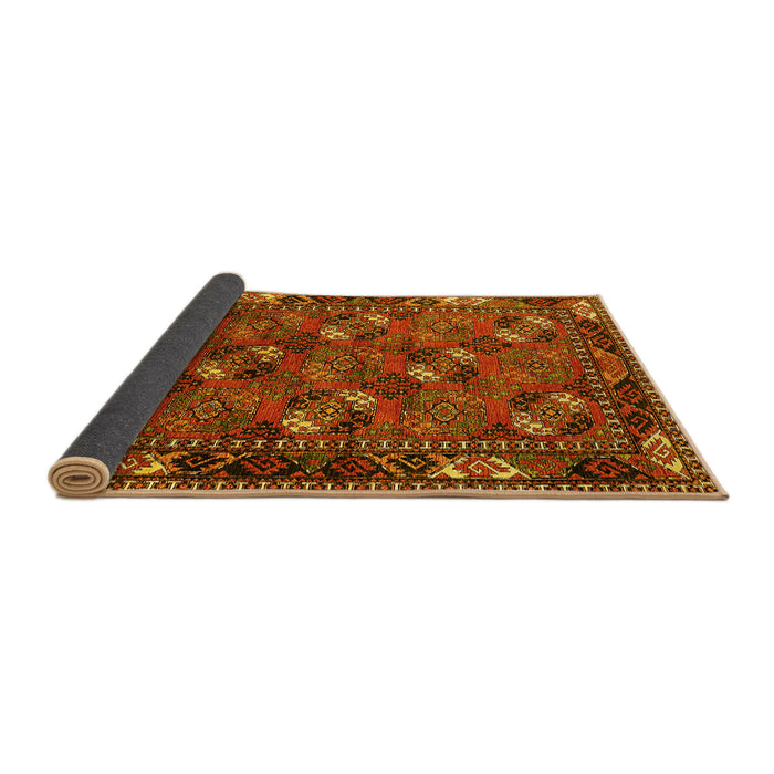 Sideview of Oriental Yellow Industrial Rug, urb2412yw