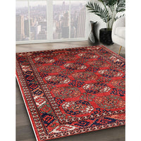 Mid-Century Modern Red Oriental Rug, urb2412