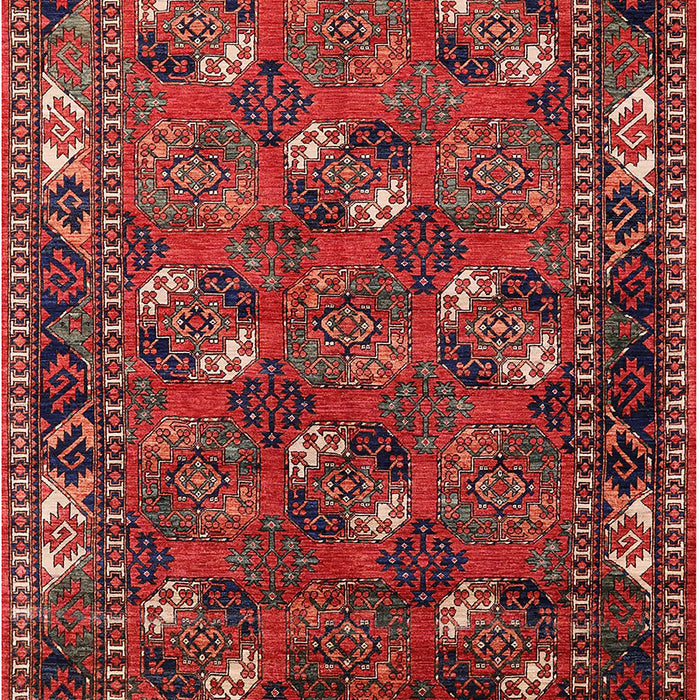 Machine Washable Industrial Modern Tomato Red Rug, wshurb2412