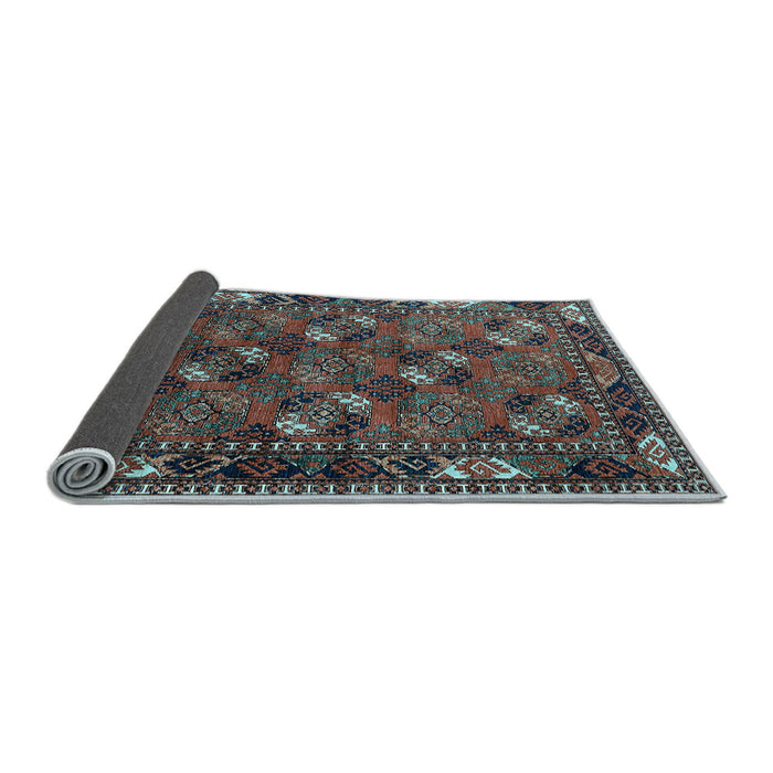 Sideview of Oriental Light Blue Industrial Rug, urb2412lblu