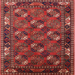 Square Machine Washable Industrial Modern Tomato Red Rug, wshurb2412