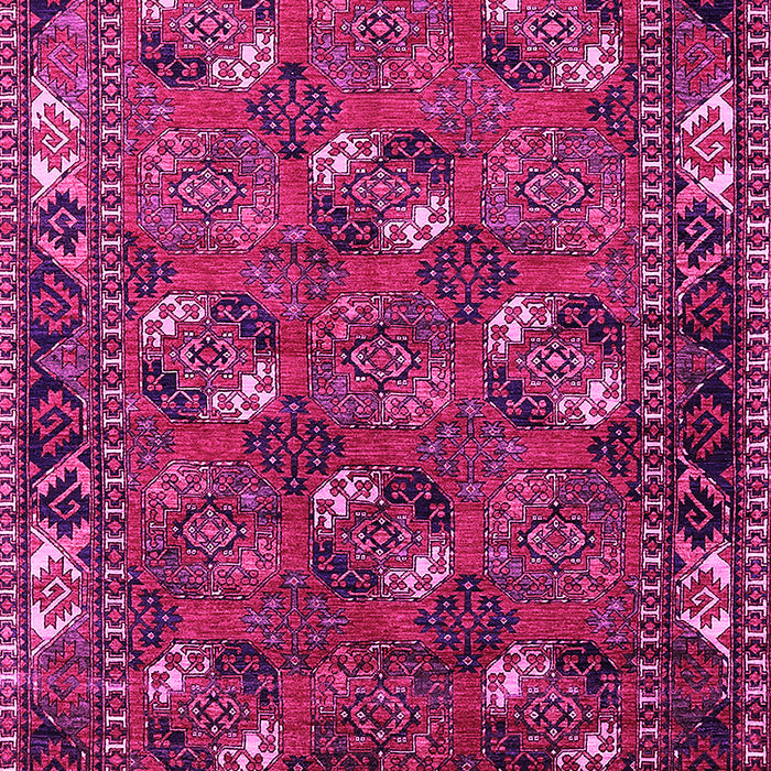 Machine Washable Oriental Pink Industrial Rug, wshurb2412pnk