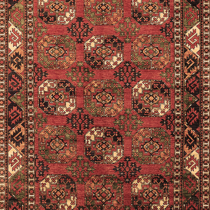Machine Washable Oriental Brown Industrial Rug, wshurb2412brn